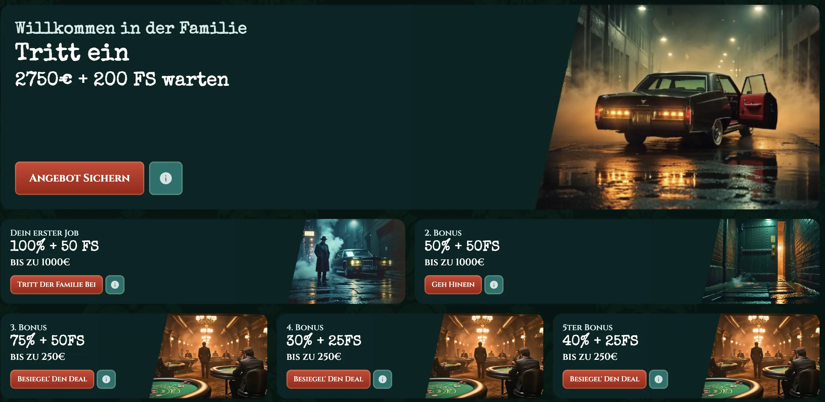 Tonyspins Casino Bonusangebote und Promotionen